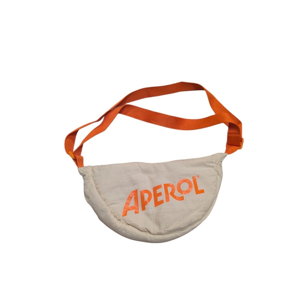 Aperol Spritz Over the Shoulder Fanny Pack 13x7" Orange Cream